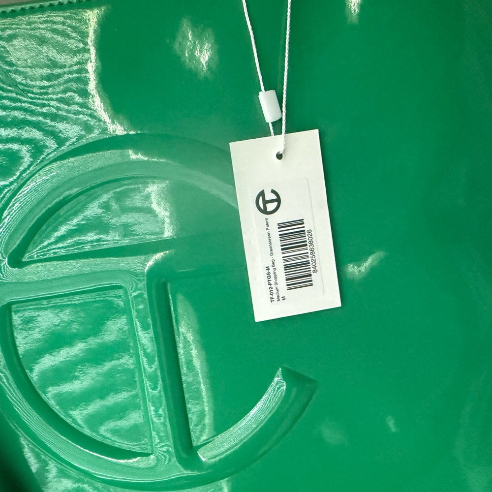 Telfar Shiny Green Tote Bag - Picture 3 of 4